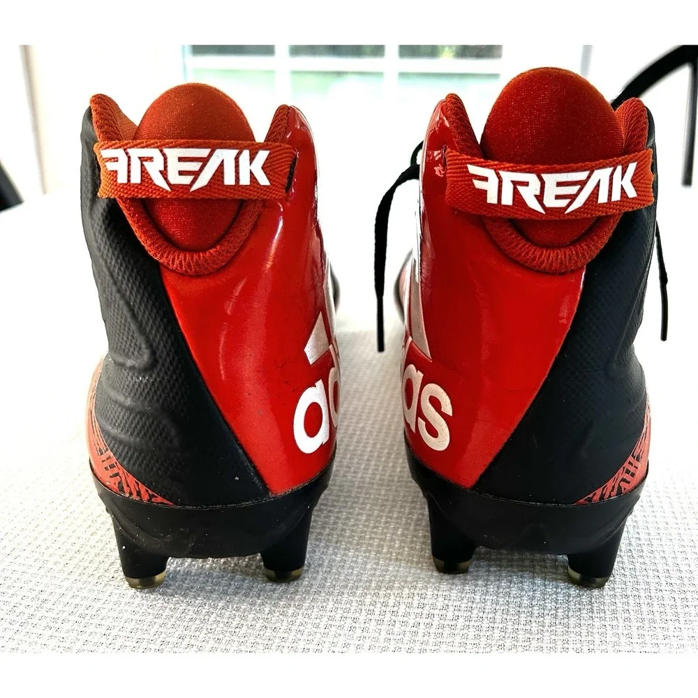 Men's Adidas Freak X Carbon Mid DS Sz 10 Black Orange EUC - Picture 3 of 7